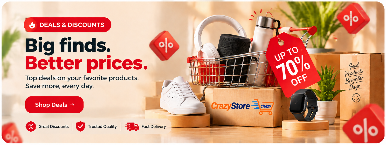 CrazyStore promotional offer