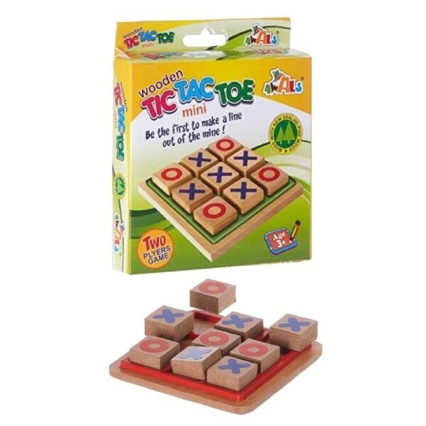 wooden tic tac toe game