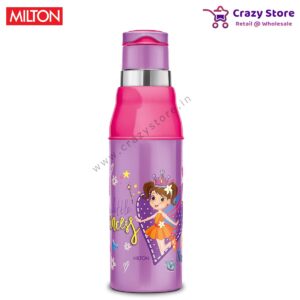 Milton Kool Steelight 600 Insulated Kids Bottle with Inner Steel, 520 ml, Purple | Leak Proof | BPA Free | Hot and Cold