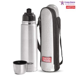 Milton Thermosteel Flip Lid Flask, 500 milliliters, Silver | Hot & Cold